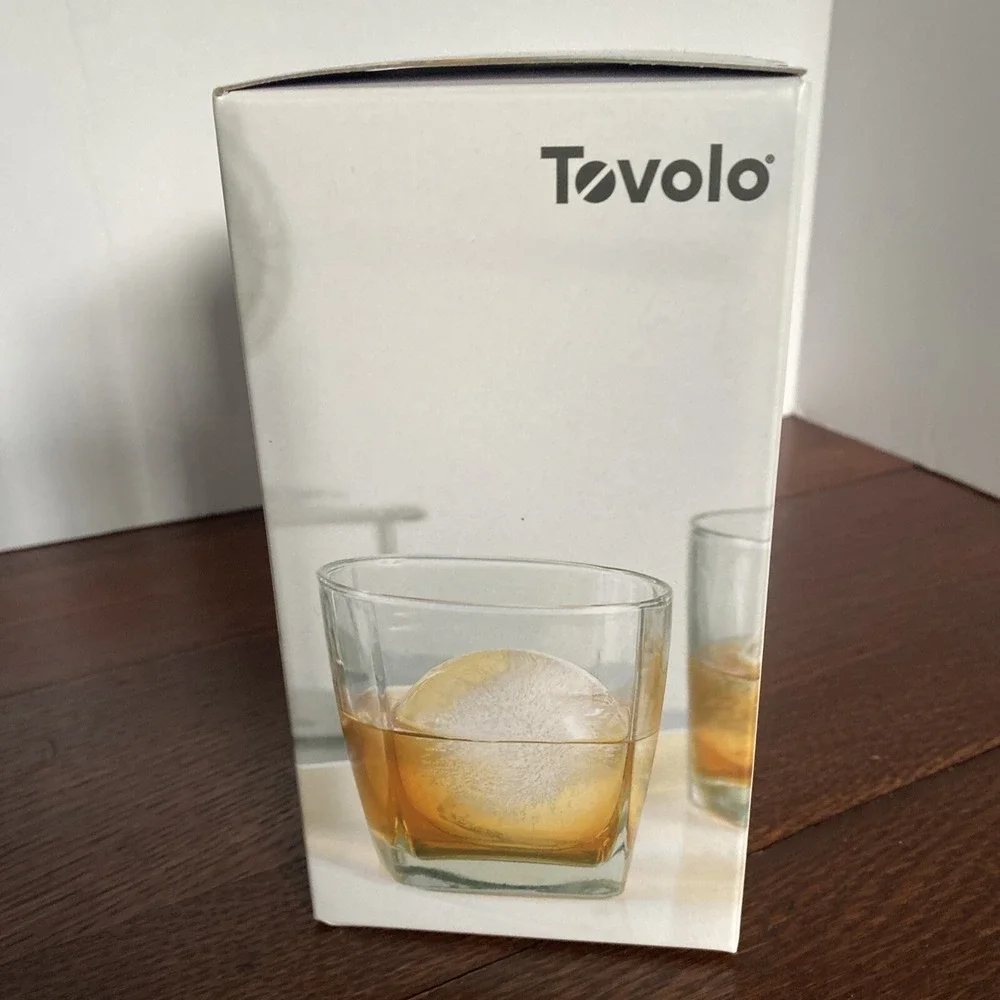 TOVOLO Sphere Ice‎ Molds Stackable Slow Melting  Set of 2 New In Box